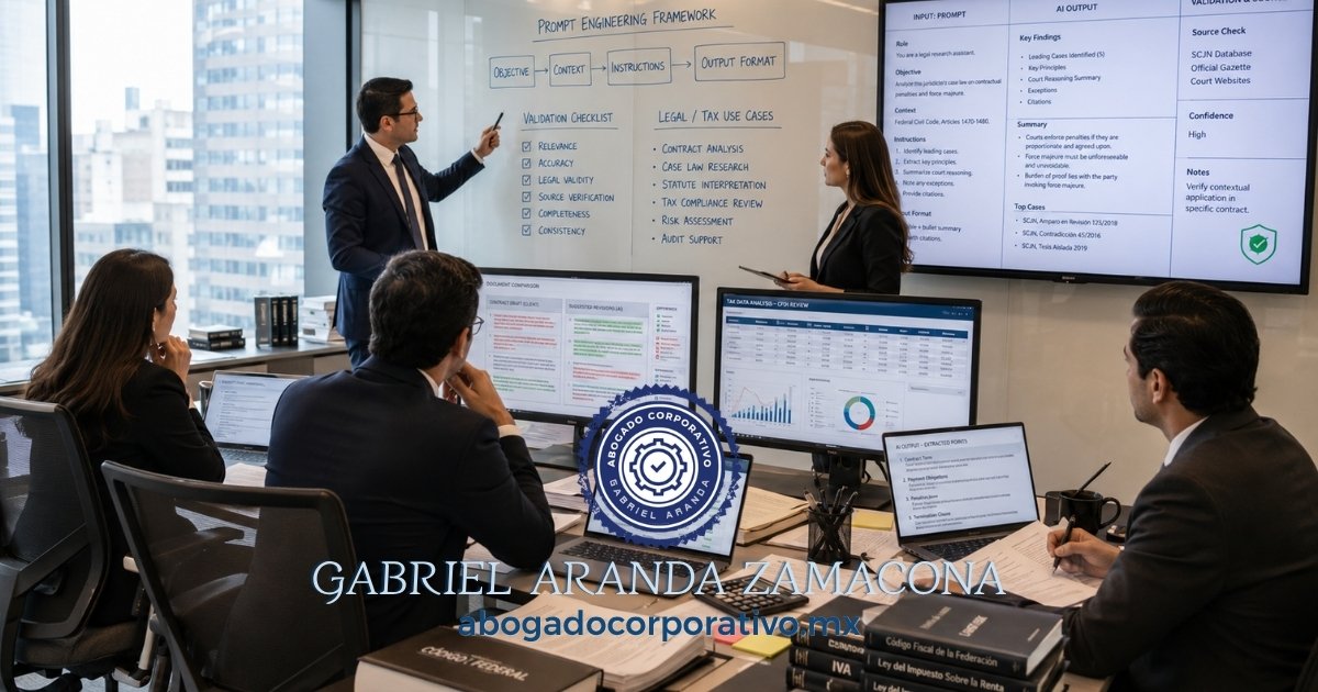 Ingeniería de prompts aplicada al derecho y la contaduría — instrucciones estructuradas para modelos de lenguaje en contextos jurídicos y fiscales mexicanos